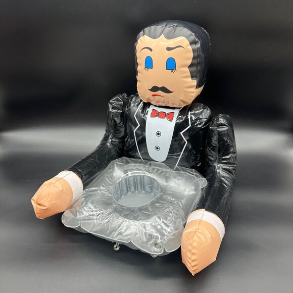 Vintage Unsinkable Drinkable Butler Pool Float Inflatable Drink Holder 1970s Kit - Picture 1 of 11